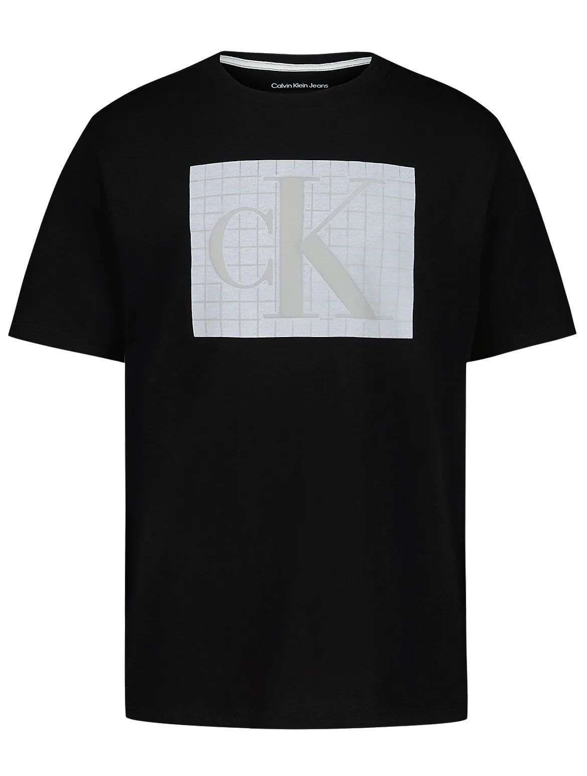 Monogram Grid Tee by Calvin Klein