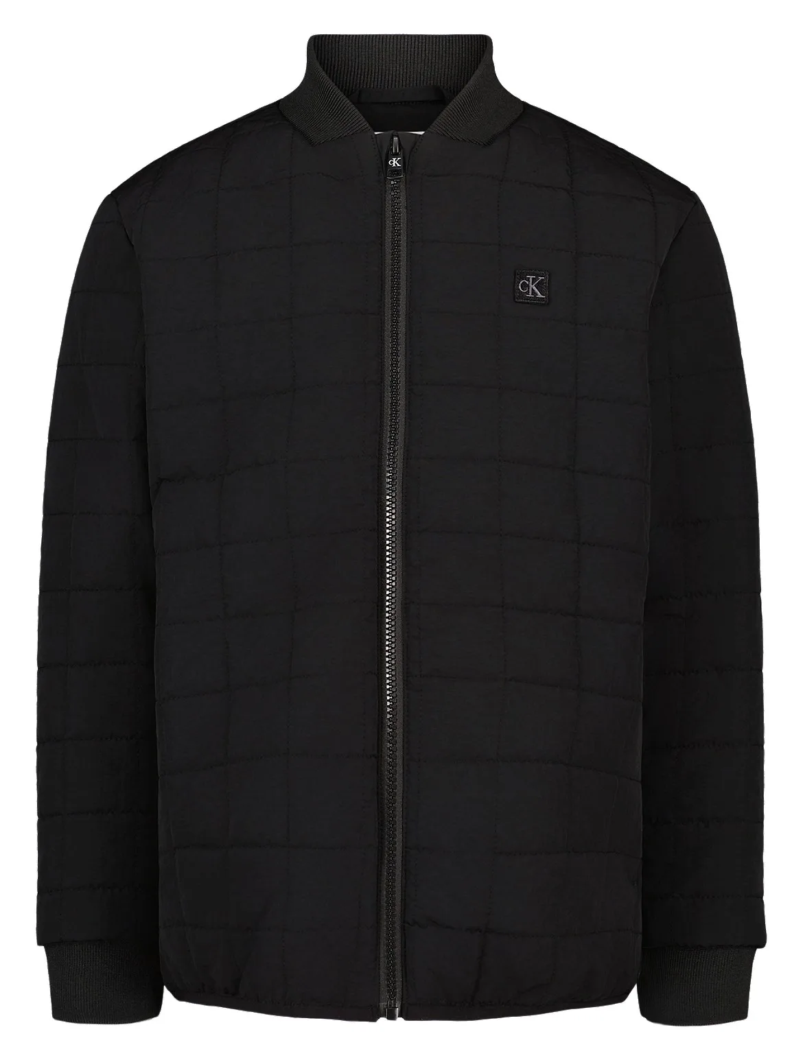 Quilted Zip Bomber Jacket by Calvin Klein