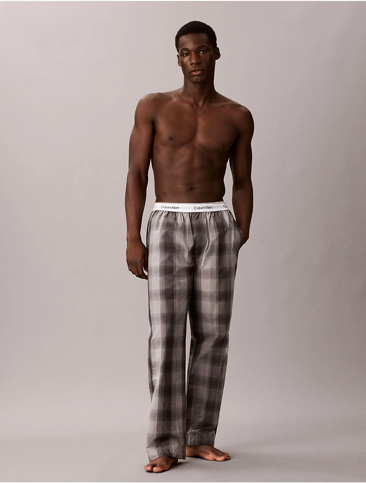 Cotton Poplin Sleep Pants by Calvin Klein