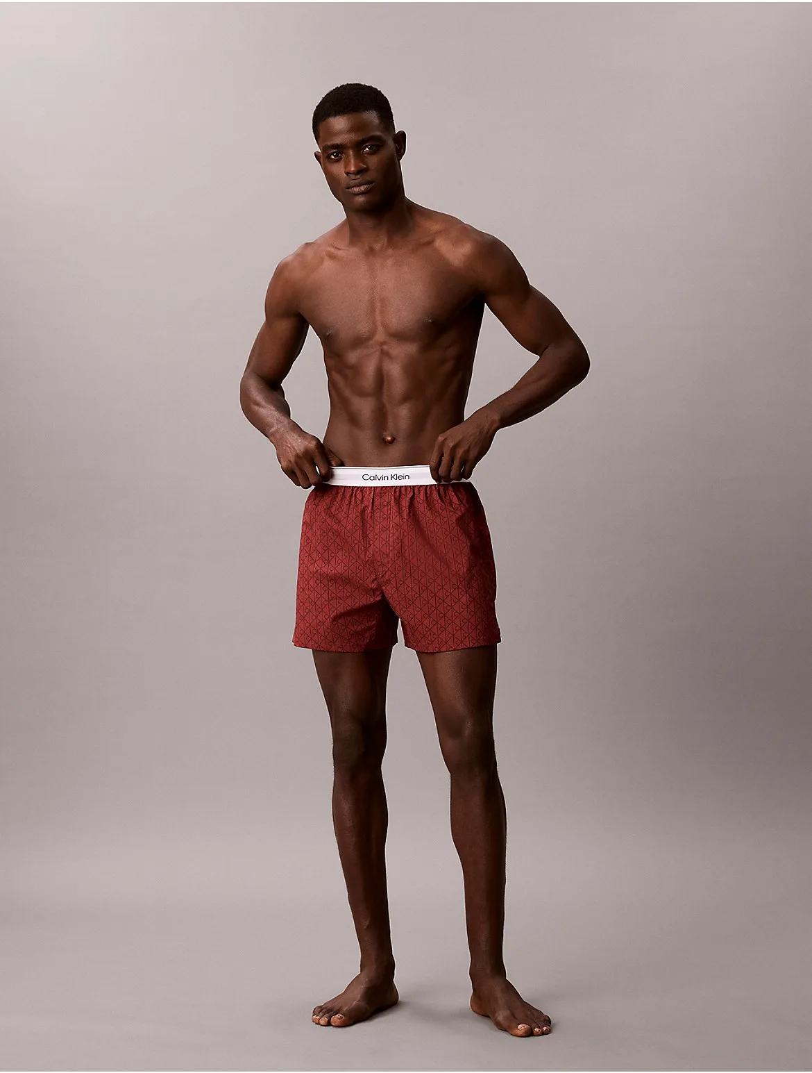 Cotton Poplin Boxer by Calvin Klein