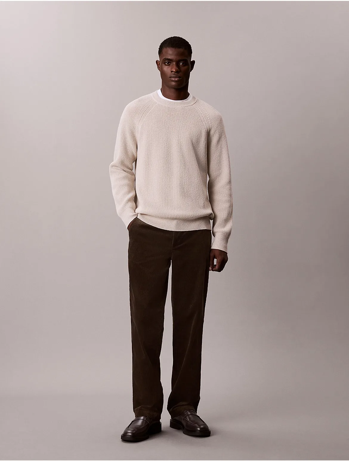 90s Straight Corduroy Chino Pants by Calvin Klein