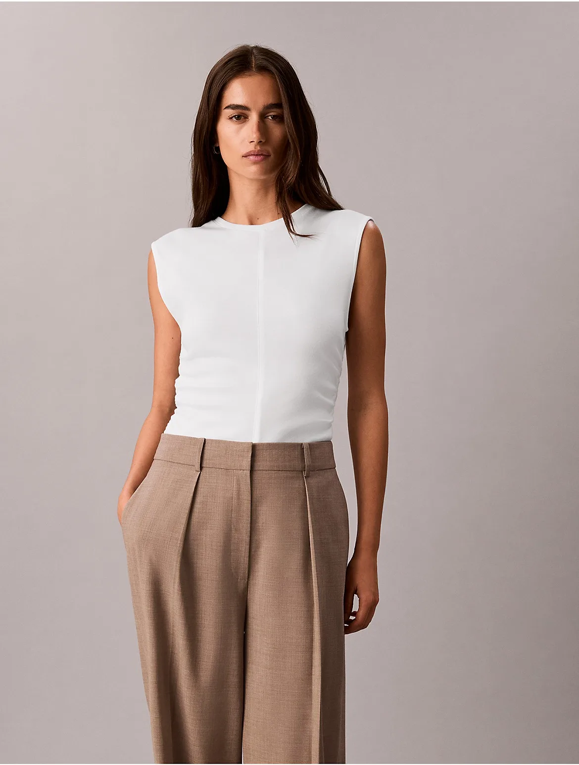 Ruched Side Tank Top