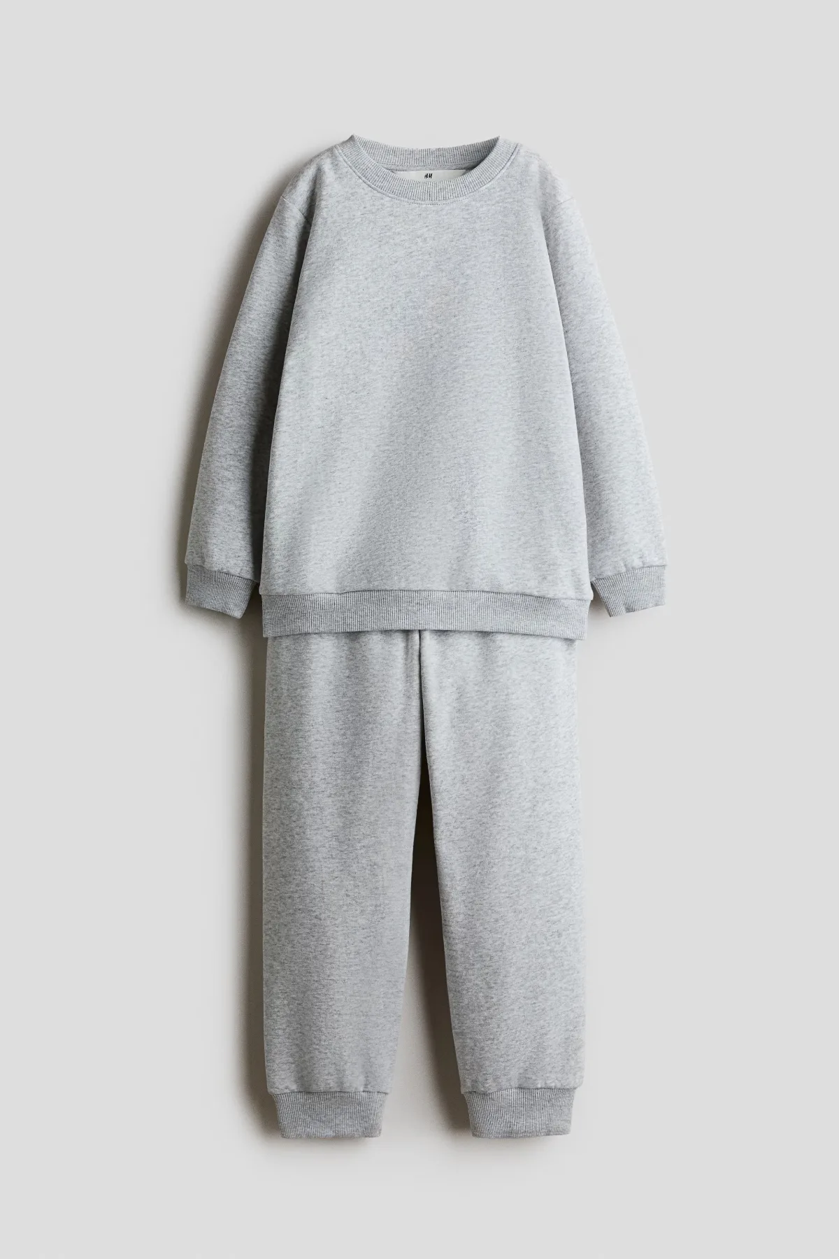 2-Piece Brushed-Inside Sweatshirt and Joggers Set by H&M