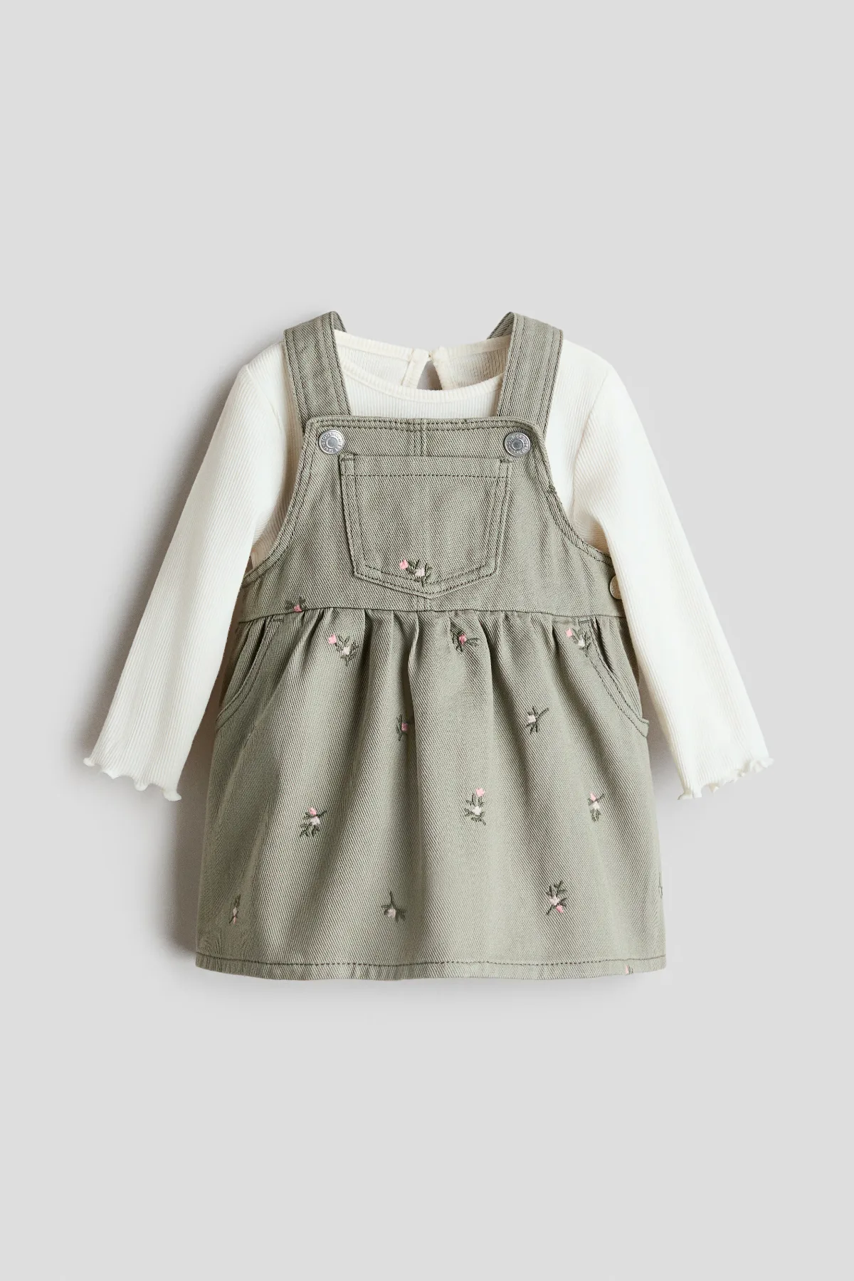 2-Piece Overall Dress and Top Set by H&M