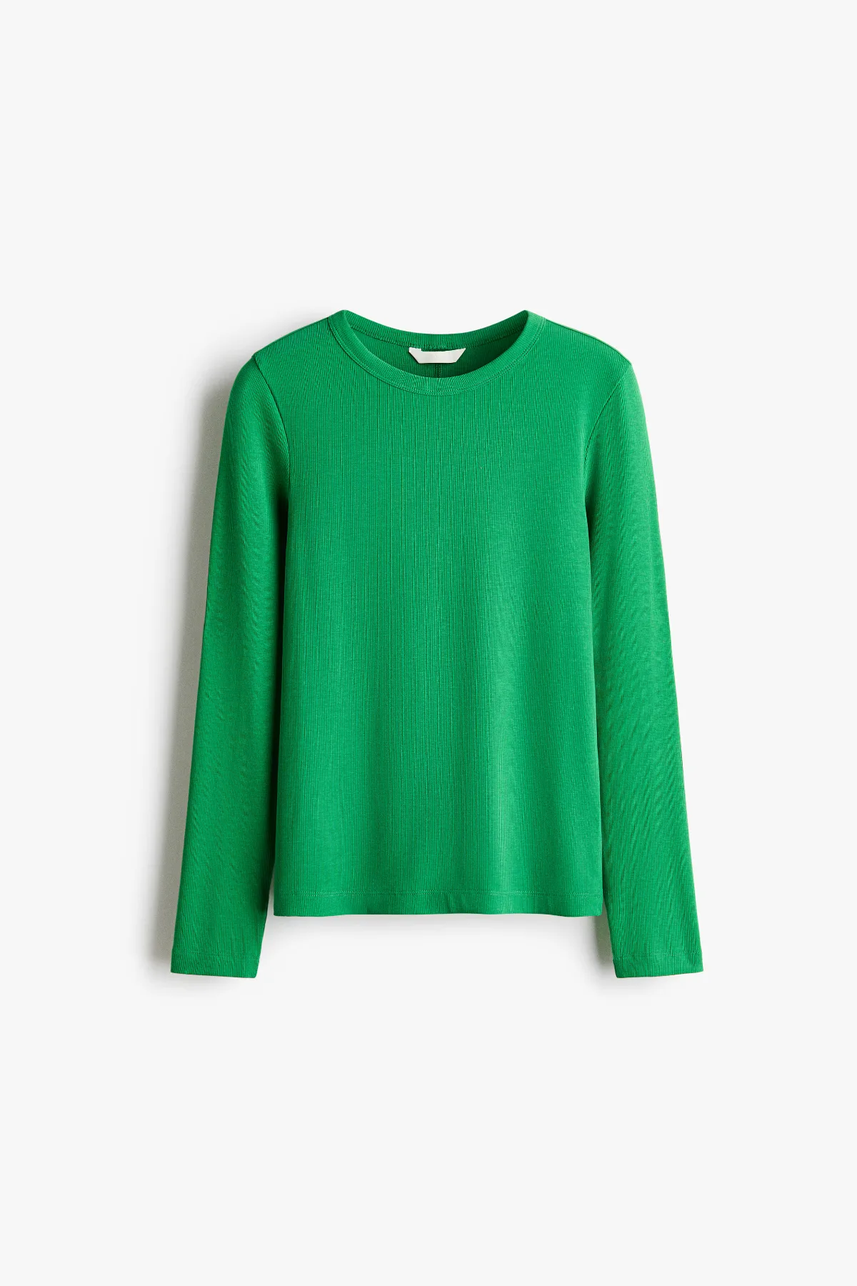 Long-Sleeved Ribbed Top by H&M