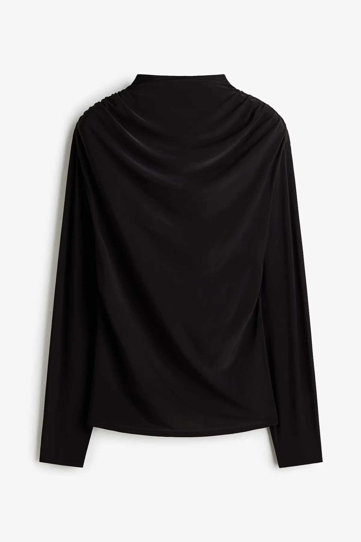 Draped Mock Turtleneck Top by H&M
