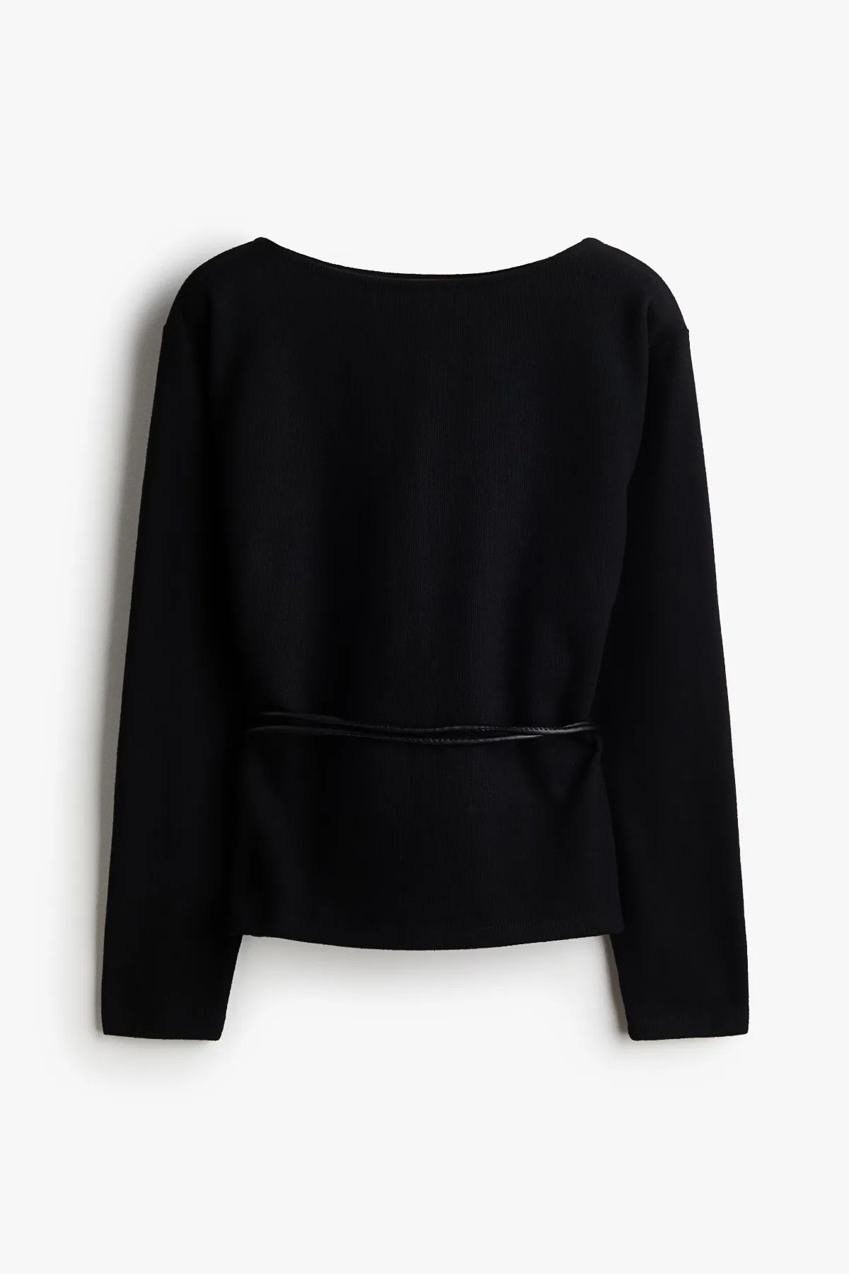 Belted Rib-Knit Sweater by H&M