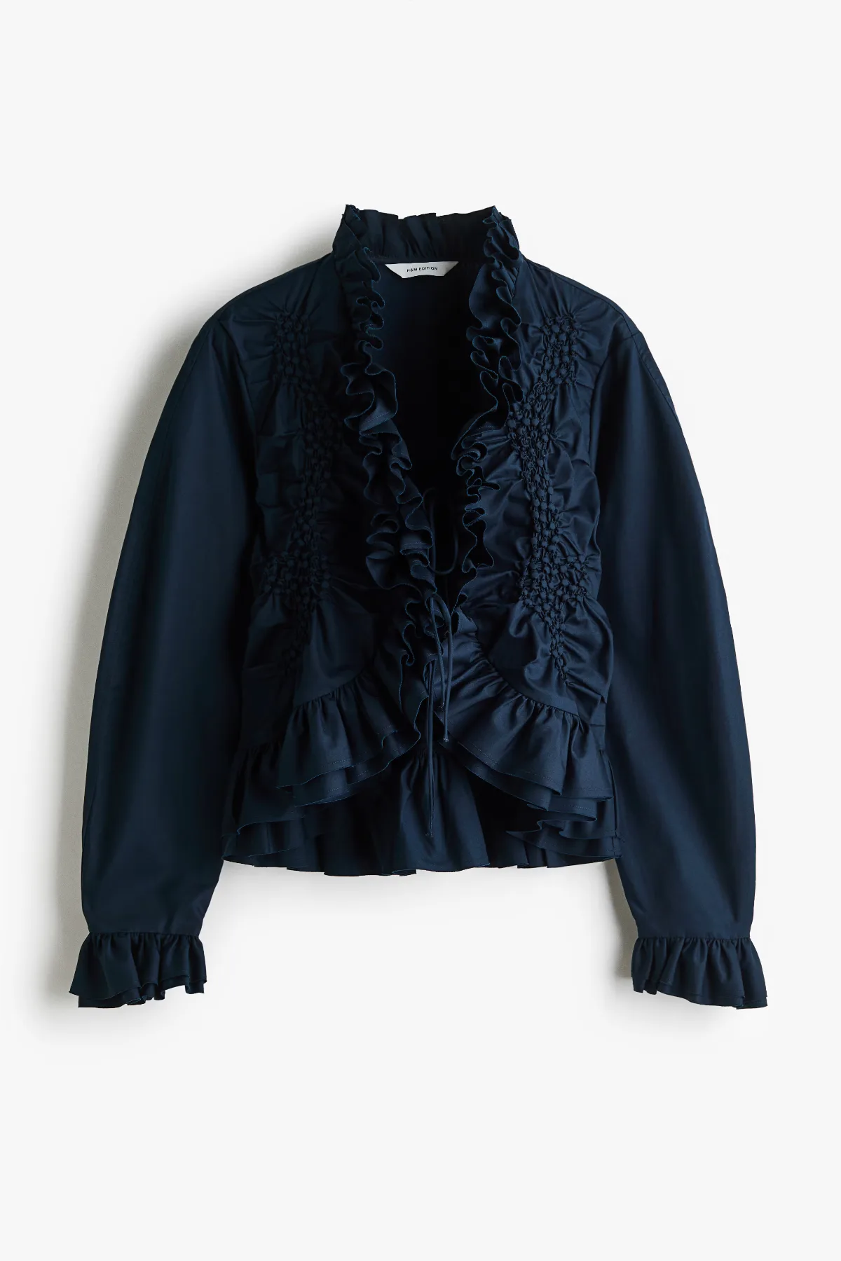 Ruffle-Trimmed Cotton Blouse by H&M