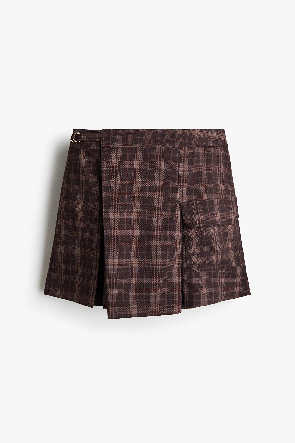 Pleated Belt-Detail Skirt by H&M