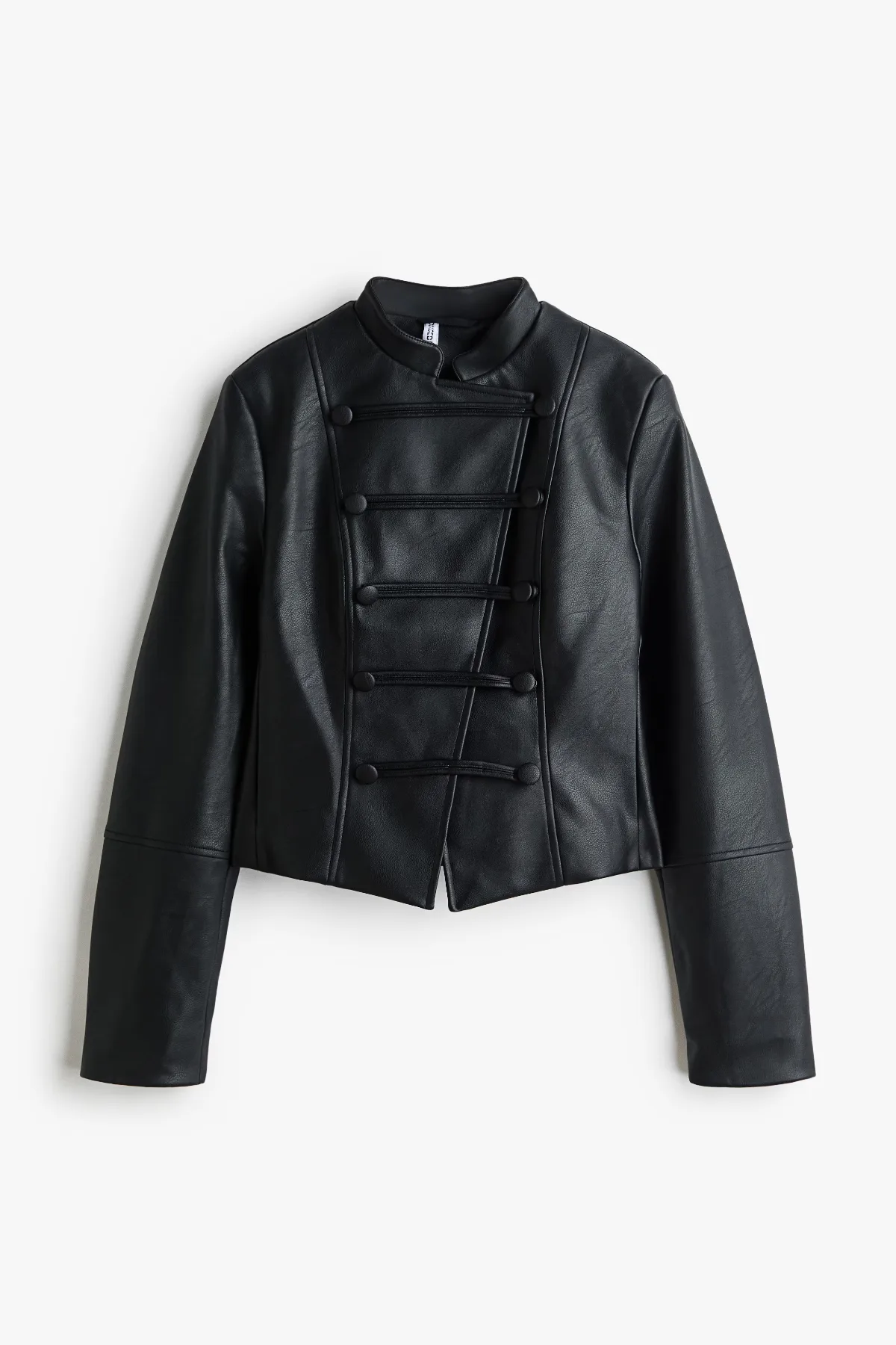 Coated Button-Detail Jacket by H&M