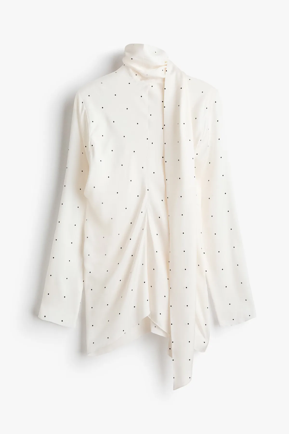 Scarf-Collar Viscose Blouse by H&M