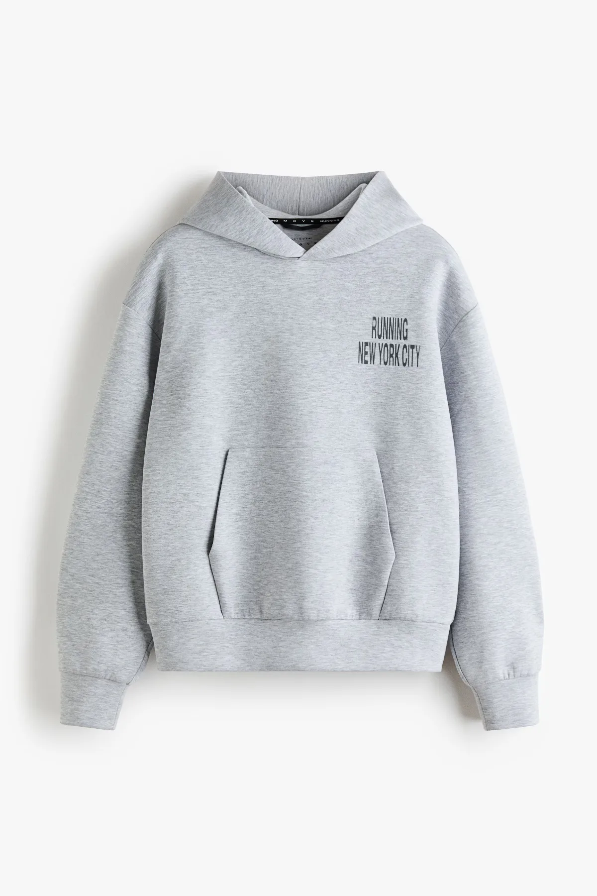 Oversized Printed Sports Hoodie with DryMove