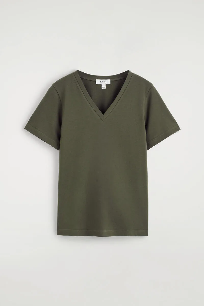 Cotton V-Neck T-Shirt