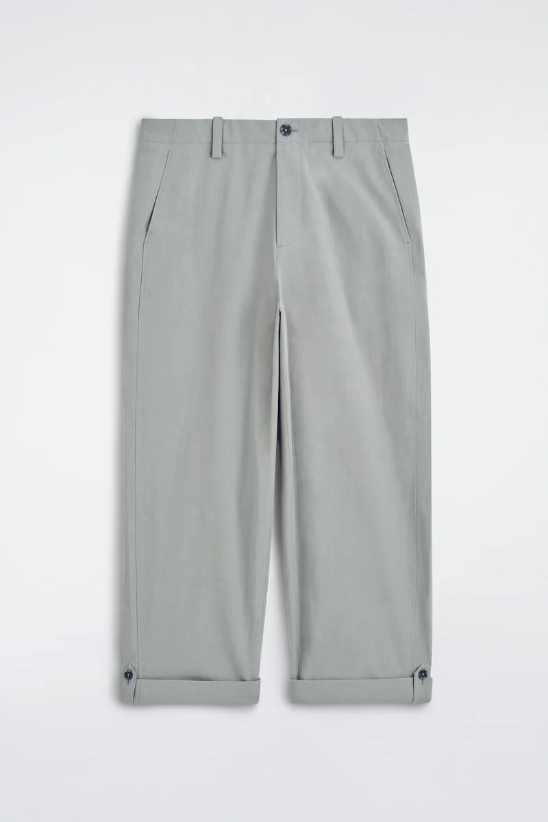 Relaxed-Fit Straight-Leg Cuffed Pants by COS