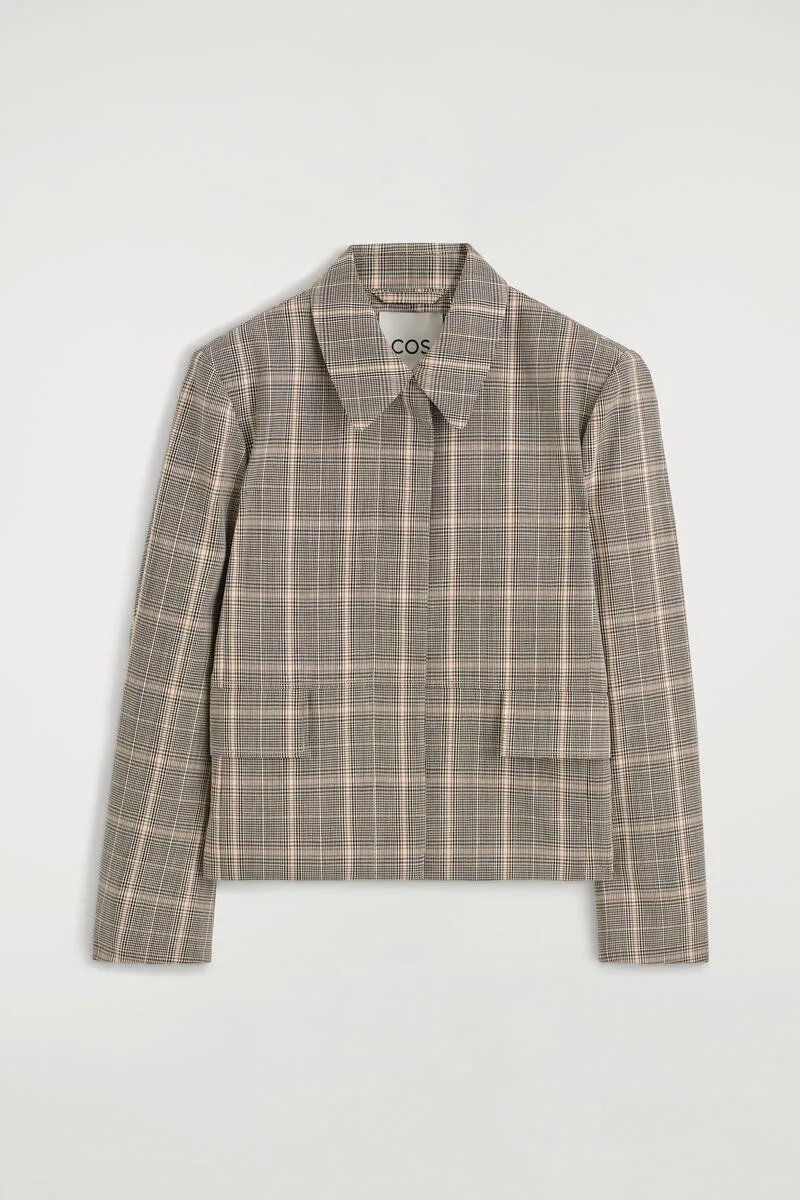 Checked Wool Jacket by COS