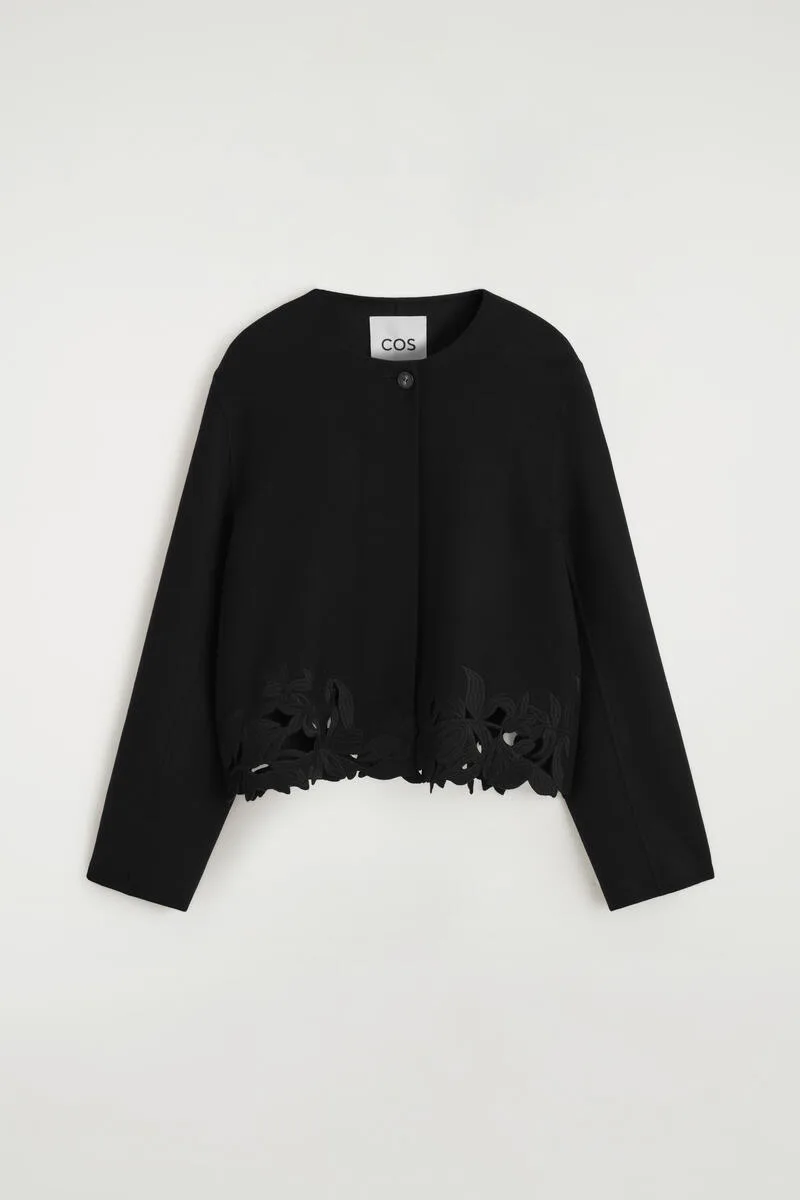 Embroidered Double-Faced Wool Jacket by COS