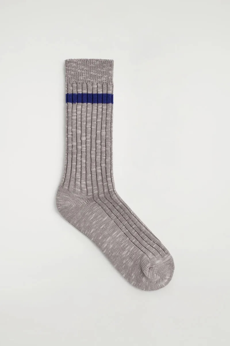 Chunky Rib-Knit Socks by COS