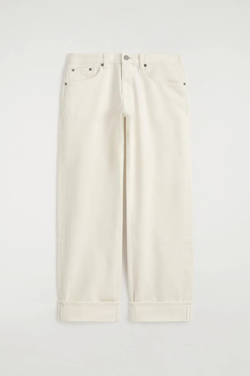 Folded Curved-Leg Turn-Up Jeans by COS