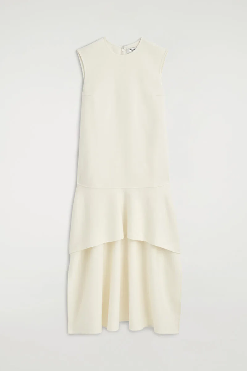 Dropped-Waist Double-Faced Wool Dress by COS