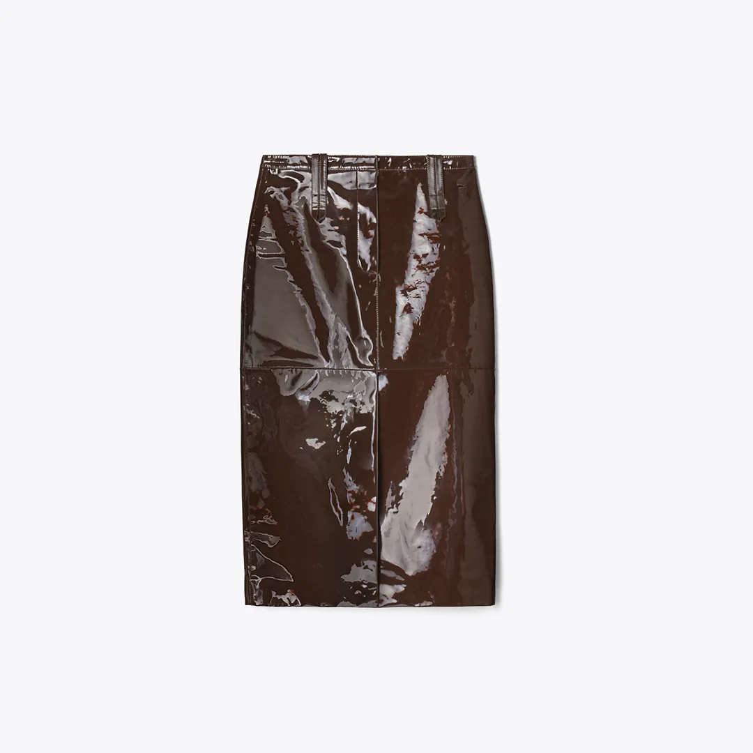 Patent Leather Skirt by Tory Burch