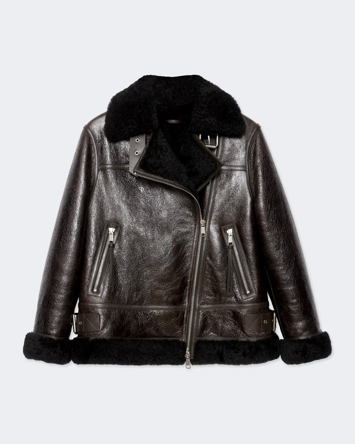 Sydney Oversized Shearling Jacket