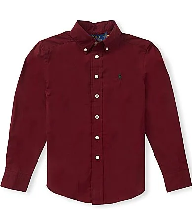 Long Sleeve Cotton Poplin Shirt by Polo Ralph Lauren