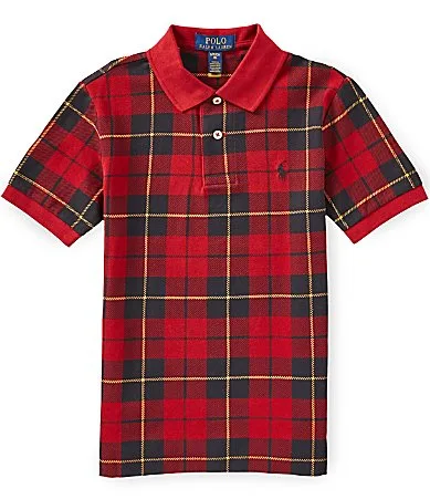 Short Sleeve Plaid Polo Shirt by Polo Ralph Lauren