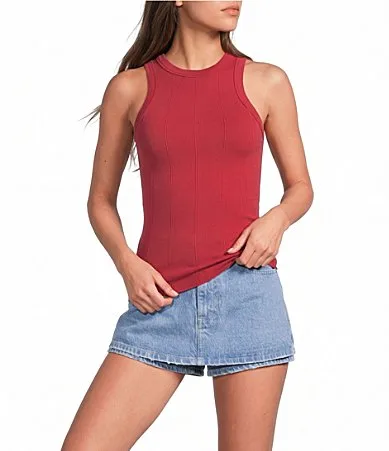 So Soft Seamless Modal High Neck Sleeveless Tank by Free People