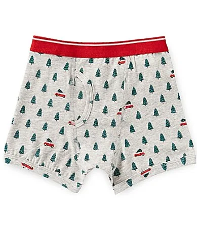 Christmas Tree Car Print Boxer Briefs by Adventurewear 360