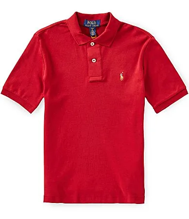 Short Sleeve Cotton Interlock Polo Shirt by Polo Ralph Lauren