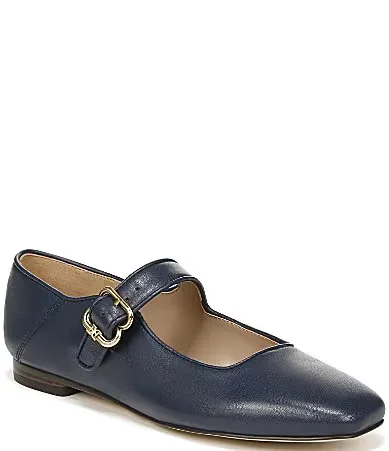 Michaela Leather Mary Jane Flats
