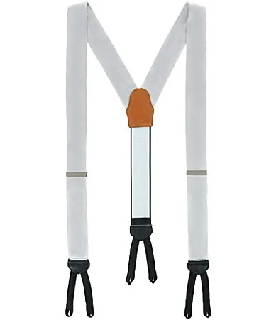Sutton Solid Color Silk Formal End Suspenders by Trafalgar