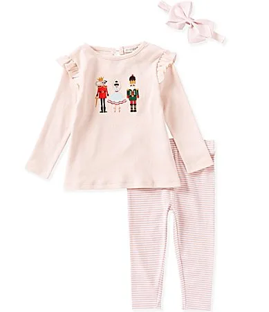 Long Sleeve Nutcracker Ruffle Top Pants Set by Adventurewear 360