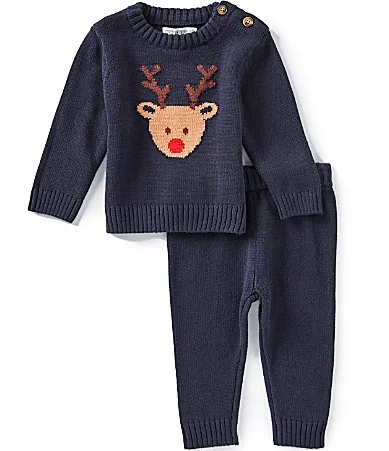 Long Sleeve Reindeer Sweater Pants Set by Adventurewear 360