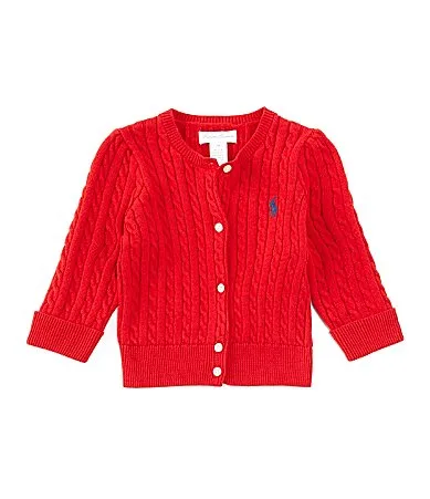 Long Sleeve Mini-Cable Cardigan by Ralph Lauren