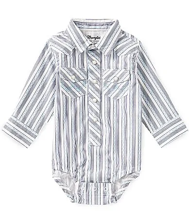 Long Sleeve Stripe Bodysuit by Wrangler