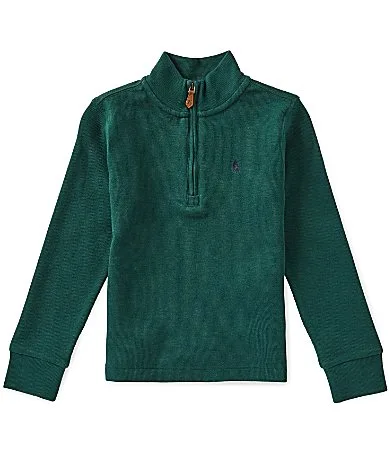 Long Sleeve Estate Ribbed Quarter Zip Pullover by Polo Ralph Lauren