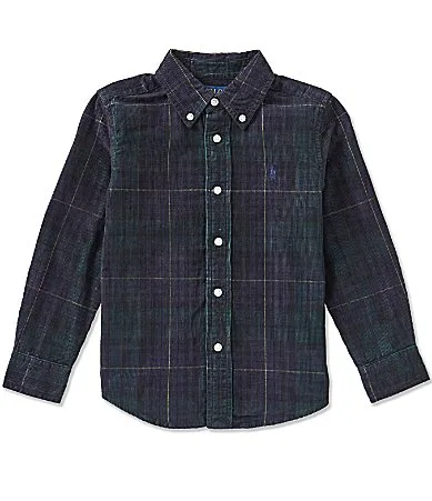 Long Sleeve Plaid Corduroy Shirt by Polo Ralph Lauren
