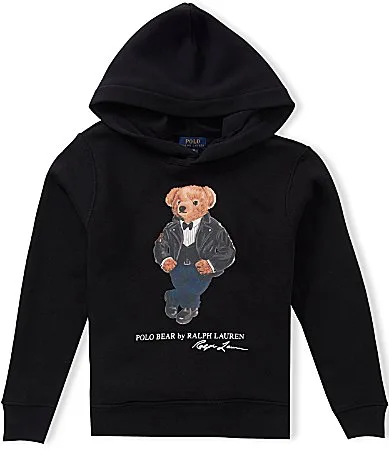Long Sleeve Polo Bear Fleece Hoodie by Polo Ralph Lauren