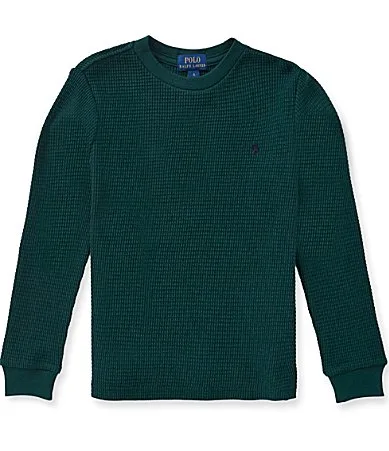 Long Sleeve Waffle Knit T-Shirt by Polo Ralph Lauren