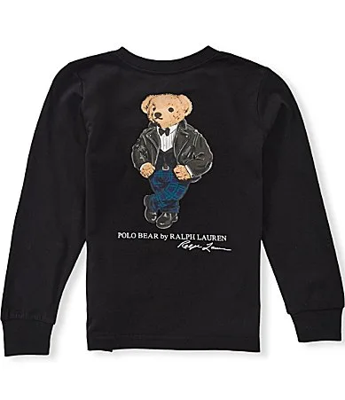 Long Sleeve Polo Bear Cotton T-Shirt by Polo Ralph Lauren