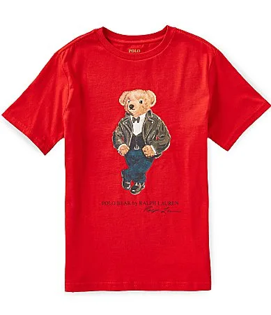 Short Sleeve Polo Bear Cotton Jersey T-Shirt by Polo Ralph Lauren