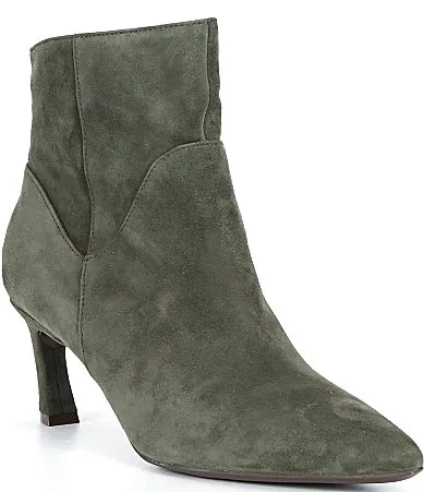 Mabel Suede Pointed Toe Ankle Booties by Naturalizer