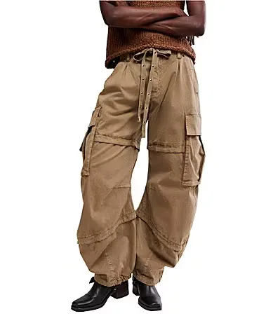 We the Free Reef Curved Mid Rise Twill Cargo Pants by Free People