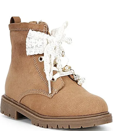 T-Luxelle Decorative Lace Moto Boots by Steve Madden