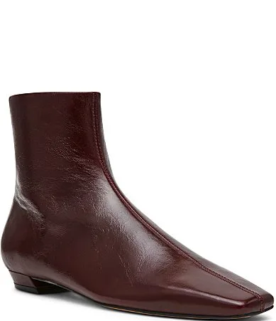 Zami Leather Square Toe Ankle Booties by Steve Madden