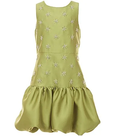 Sleeveless Bubble Hem Dress by GB