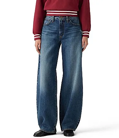 Mid Rise Middy Balloon Loose Fit Jeans