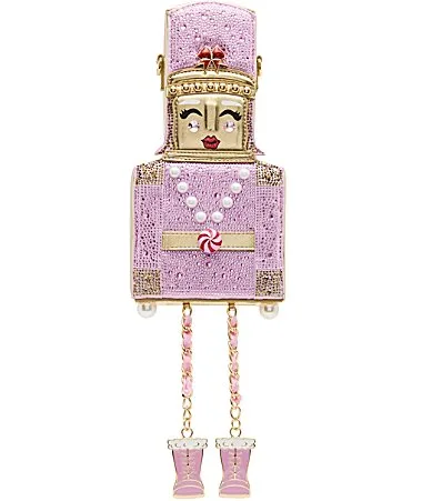 Rhinestone Nutcracker Crossbody Bag by Betsey Johnson