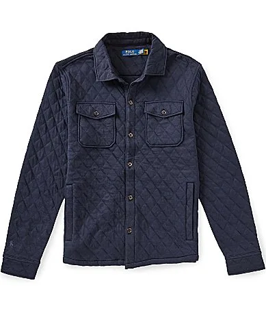 Quilted Double-Knit Jersey Overshirt by Polo Ralph Lauren